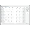 HOD26002 - Economy Stitched Cover Monthly Planner, Monthly, 14 Month, December 2025 to January 2027, 1 Month Double Page Layout, 8 1/2" x 11" Sheet Size, 1.75" x 1.75" Block, Leatherette, Paper, Black Cover