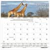HOD3731 - Earthscapes Wildlife Wall Calendars, Julian Dates, Monthly, 1 Year, January 2027 to December 2027, 1 Month Single Page Layout, 12" x 12" Sheet Size, 1.63" x 1.63" Block, Wire Bound, Paper, 1 Each