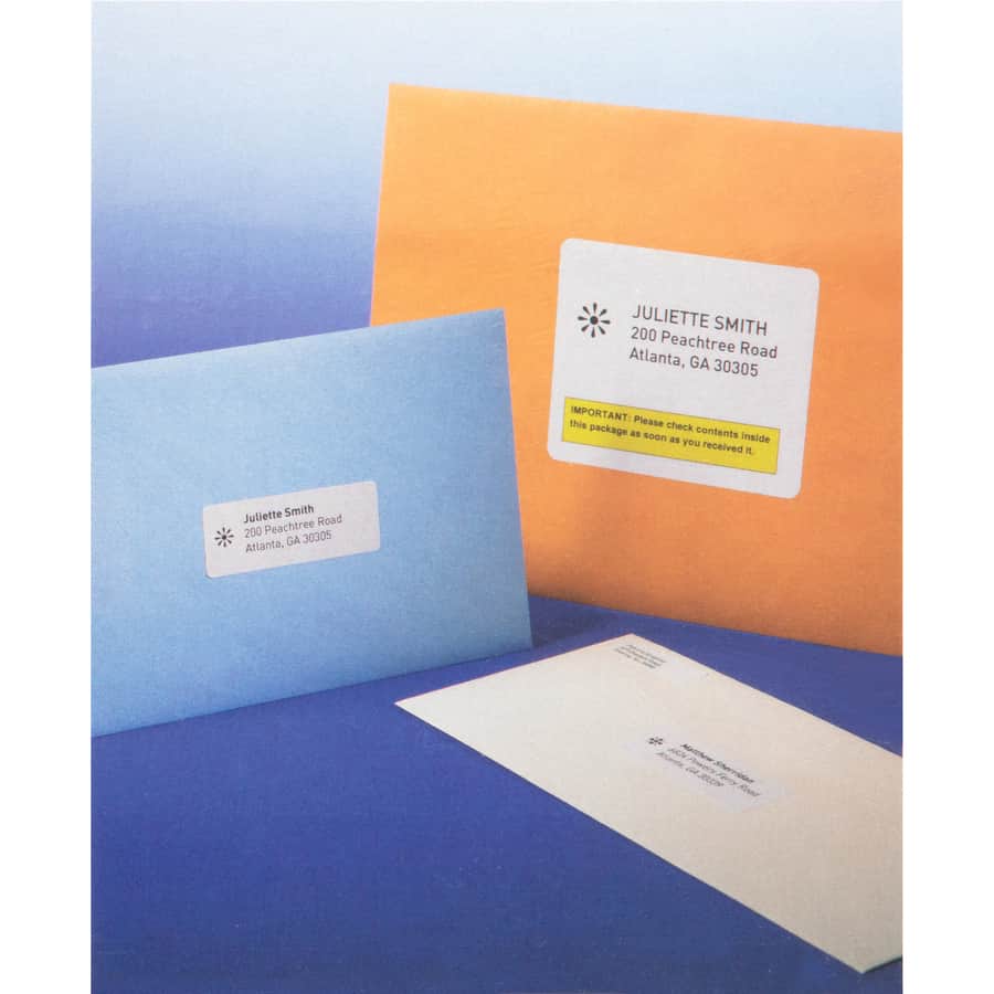 Bright White Premium-quality Address Labels by Business Source