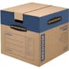 FEL0062801 - SmoothMove Prime Moving Boxes, Internal Dimensions: 18" Width x 18" Depth x 16" Height, External Dimensions: 18.1" Width x 18.8" Depth x 16.6" Height, Lid Lock Closure, Medium Duty, Cardboard, Kraft