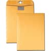 QUA43568 - 9 x 12 Postage Saving ClearClasp Envelopes with Reusable Redi-Tac Closure, 9" Width x 12" Length, 28 lb, Clasp, Kraft, 100 / Box