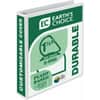 SAM16957 - Earth's Choice Plant-based Durable View Binder, 1 1/2" Binder Capacity, Letter, 8 1/2" x 11" Sheet Size, 350 Sheet Capacity, Fastener: D-Ring, Pocket: 2, Plastic, Chipboard, White, 1.07 lb, Recycled