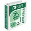 SAM16967 - Earth's Choice Plant-based Durable View Binder, 2" Binder Capacity, Letter, 8 1/2" x 11" Sheet Size, 475 Sheet Capacity, Fastener: D-Ring, Pocket: 2, Plastic, Chipboard, White, 1.13 lb, Recycled