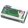 MIICUR8106 - Powder Free Latex Exam Gloves, Large Size, White, Textured, For Healthcare Working, 100 / Box