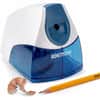 BOSEPS4BLUE - Personal Electric Pencil Sharpener, Desktop, 1 Hole(s), Helical, 4.3" Height x 4" Width, Blue, Silver, 1 Each