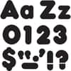 TEPT79901 - Black 4" Casual Combo Ready Letters Set, Skill Learning: Number, Alphabet, Symbol, 20 x Number, 82 x Lowercase Letters, 50 x Uppercase Letters, 29 x Punctuation Marks Shape, Casual Style