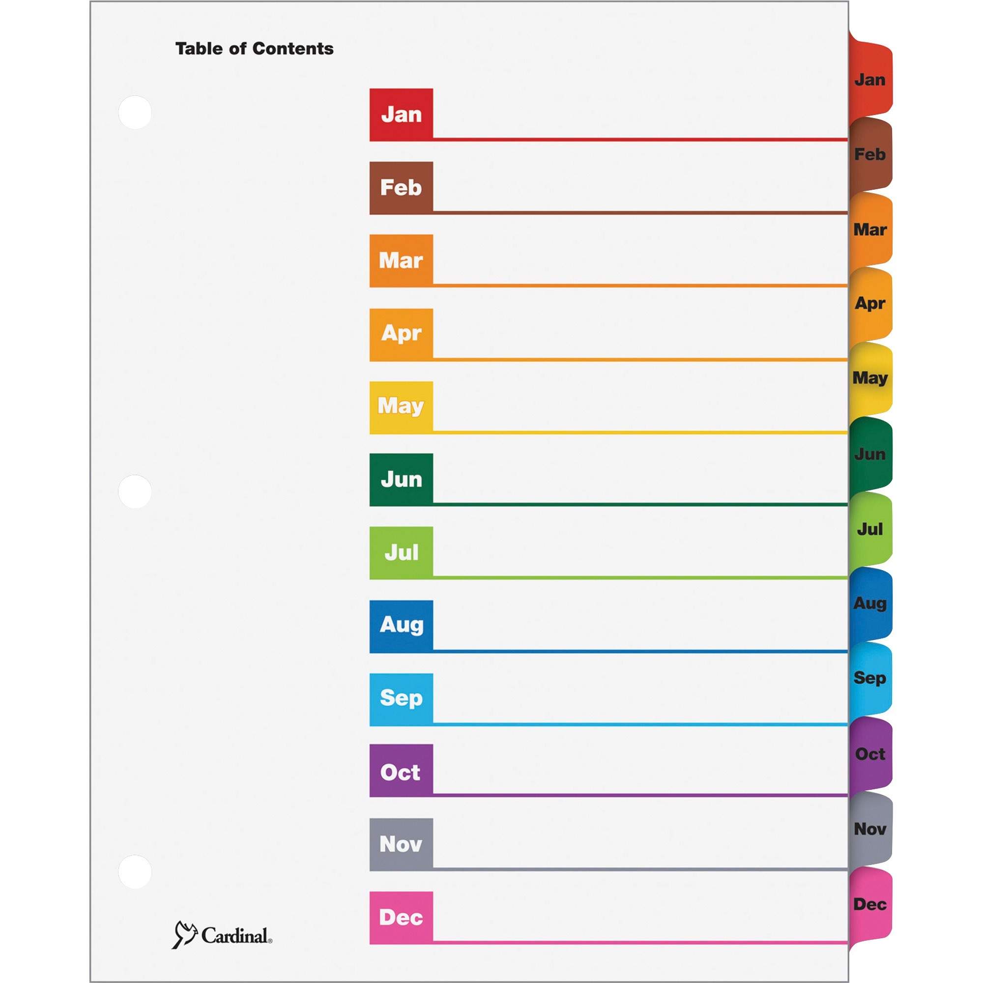 OneStep Monthly Index System by Cardinal® CRD60318CB