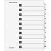CRD61013CB - OneStep Numbered Index System, 10 x Divider(s), Printed Tab(s), Digit, 1-10, 10 Tab(s)/Set, 9" Divider Width x 11" Divider Length, Letter, 8.50" Width x 11" Length, 3 Hole Punched, White Divider