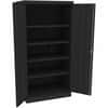 TNN1480BK - Standard Black Storage Cabinet, 36" Width x 24" Depth x 72" Height, 5 x Shelf(ves), 2 x Standard Door(s), Heavy Duty, Adjustable Shelf, Locking Door, Hinged Door, Reinforced, Carrying Handle, Durable