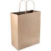 COS091565 - Premium Large Brown Paper Shopping Bags, 13" Length x 10" Width, Kraft, Paper, Shopping, 50 / Box