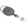 AVT75551 - Retractable Carabiner-Style ID Reel, Extendable, Retractable, Smoke, 1 Pack