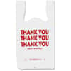 COS063036 - Thank You Plastic Bags, 22" Length x 11" Width x 0.55 mil (14 Micron) Thickness, High Density, White, Plastic, 250 / Box