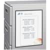 CLI37911 - 8-1/2"x11" Magnetic Cubicle Keepers Pockets, 11" Height x 8.5" Width, Polypropylene, Clear, Black, 2 / Pack