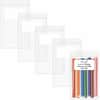 CLI47246 - Write-On Reclosable Small Parts Bags, 6" Length x 4" Width x 2 mil (51 Micron) Thickness, Zipper Closure, Clear, Poly, Rubber Band, Screw, Pushpin, 1000 / Carton