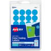 AVE05461 - Removable Color-Coding Labels, 3/4" Diameter, 1,008 Labels (5461), 3/4" Diameter, Removable Adhesive, Round, Laser, Inkjet, Matte, Light Blue, Paper, 24 / Sheet, 42 Total Sheets, 1008 Total Label(s)