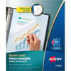 AVE73803 - Quick Load Nonglare Sheet Protectors, Acid-Free, Archival Safe, 50 Protectors, For Letter 8 1/2" x 11" Sheet, 3 x Holes, Ring Binder, Top Loading, Clear, Polypropylene, Plastic, 1 Box