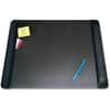 AOP413841 - Matte Black Executive Desk Pad, Rectangular, 24" Width x 19" Depth, Foam Backing, Vinyl, Black, 1 Each