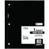 MEA05222 - Neatbook One-subject Notebook, 80 Sheets, Ruled Margin, 8" x 10 1/2" Sheet Size, White Paper, Green, Blue, Red, Light Blue Cover, Perforated, 1 Each