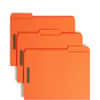 SMD12540 - 12540 1/3 Tab Cut Letter Recycled Fastener Folder, 8 1/2" x 11", 2 x 2K Fastener(s), 2" for Folder, Top Tab Location, Assorted Tab Position, 11 pt., 2 Plys, Orange, Reinforced Tab, 10% Recycled