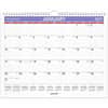 AAGPM828 - Wall Calendar, Medium, Julian Dates, Monthly, 12 Month, January 2027 to December 2027, 1 Week Single Page Layout, 15" x 12" Sheet Size, White Sheet, 2" x 1.75" Block, Wire Bound, Paper, Chipboard