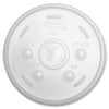 DCC16SL - Translucent Slotted Foam Cup Lids, 3.8" Diameter, High Impact Polystyrene (HIPS), Translucent, 100 / Pack