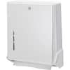 SJMT1905WH - True Fold Towel Dispenser, C Fold, Multifold Dispenser, 300 x Towel C Fold, 500 x Towel Multifold, 14.5" Height x 11.6" Width x 5" Depth, Metal, Plastic, White