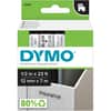 DYM45010 - D1 Electronic Tape Cartridge, 1/2" Width x 23 ft Length, Rectangle, Thermal Transfer, Clear, Polyester, 1 Each