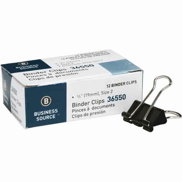 Business Source Fold-back Binder Clips - Medium - 1.3 Business Source Fold-back Binder Clips - Medium - 1.3