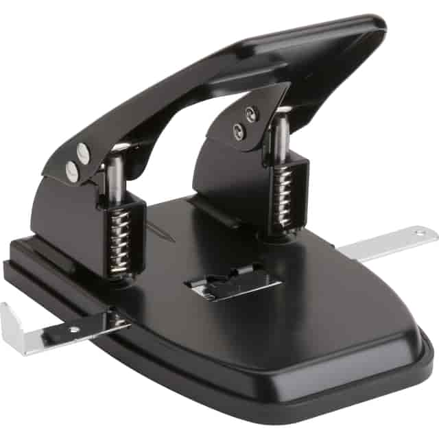 Business Source 3-Hole Adjustable Paper Punch - 3 Punch Head(s) - 11 Sheet of 16lb Paper - 1/4