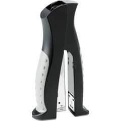 Business Source Full Strip Vertical Desk Stapler - 20 of 80g/m2 Paper Sheets Capacity - 210 Staple Capacity - Full Strip - 1 Each - Black, Gray Business Source Full Strip Vertical Desk Stapler - 20 of 80g/m2 Paper Sheets Capacity - 210 Staple Capacity - Full Strip - 1 Each - Black, Gray