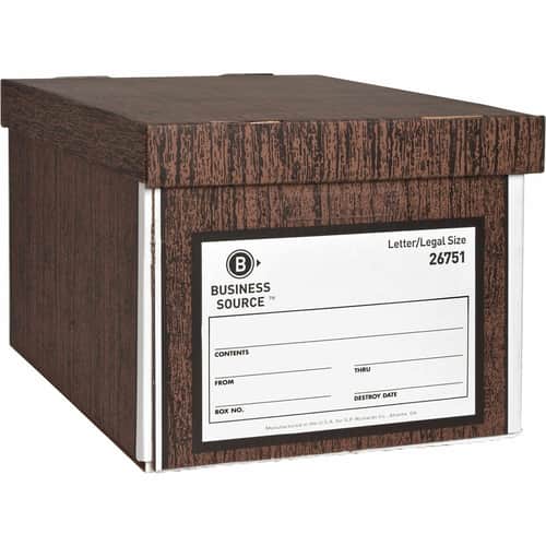 Economy Medium-duty Storage Boxes by Business Source BSN26751 ...
