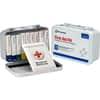 FAO240AN - Unitized First Aid Kit for 10 People, 65 Pieces, OSHA/ANSI, Metal Case