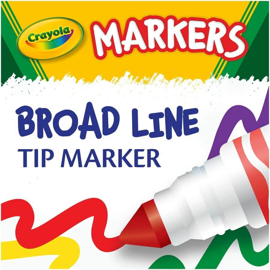 Classic Colors Broad Line Markers by Crayola CYO587722