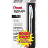 PENBK91ASWUS - R.S.V.P. Ballpoint Stick Pens, Medium Pen Point, Refillable, Black Ink, Clear Barrel, Stainless Steel Tip, 24 / Pack