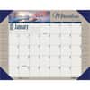 HOD175 - Earthscapes Motivational Desk Pad, Julian Dates, Monthly, 12 Month, January 2026 to December 2026, 1 Month Single Page Layout, 22" x 17" Sheet Size, Desk Pad, Leatherette, Paper, 1 Each