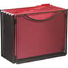 SAF2169BL - Onyx Steel Mesh Desktop File Box, 10" Height x 12.50" Width x 7" Depth, Portable, Carrying Handle, Collapsible, Compact, Powder Coated, Black, Steel, 1 Each