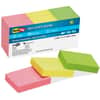 RTG23701 - Self-Stick Recycled Neon Notes, 400 x Neon Pink, 400 x Neon Green, 400 x Neon Yellow, 1 1/2" Flag/Note Width x 2" Flag/Note Length, Rectangle, 100 Sheets per Pad, Neon Pink, Neon Yellow, Neon Green
