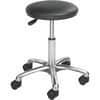 SAF3434BL - Economy Height Adjustable Lab Stool, Black Seat Color, Vinyl Seat Material, 5-star Base, Black, 1 Each