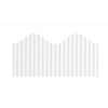 PAC37016 - Decorative Border, Skill Learning: Decoration, Pre-scalloped Shape, Fade Resistant, Sturdy, Corrugated, Recyclable, 2.25" Width x 600" Length, White, 1 Roll