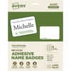 AVE42395 - Eco-friendly Premium Name Badge Labels, 2 21/64" Width x 3 3/8" Length, Removable Adhesive, Rectangle, Inkjet, Laser, Matte White, Matte, Paper, 8 / Sheet, 8 Total Sheets, 160 Total Label(s)