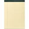 ROA74712 - Recycled Legal Pad, 40 Sheets, 80 Pages, Printed, Stapled/Tapebound, Both Side Ruling Surface, Wide Ruled Front Ruling, 0.34" Ruled, Double Line Red Margin, 15 lb Basis Weight, 56 g/m&sup2; Grammage