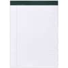 ROA74713 - Recycled Legal Pad, 40 Sheets, 80 Pages, Printed, Stapled/Tapebound, Both Side Ruling Surface, Wide Ruled Front Ruling, 0.34" Ruled, Double Line Red Margin, 15 lb Basis Weight, 56 g/m&sup2; Grammage