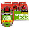 MMM1456 - Sure Start Packaging Tape, 22.20 yd Length x 1.88" Width x 2.6 mil Thickness, 1 1/2" Core, Clear, Synthetic Rubber Backing, Dispenser Included, Handheld Dispenser, Tear Resistant, Sliver Resistant
