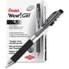 PENK437A - Wow! Gel Pens, 0.7 mm Medium Pen Point, Retractable, Black Ink, Gel-based, Clear Barrel, 1 Dozen