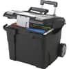 STX61507U01C - Premium File Cart, Telescopic Handle, Steel, Plastic, 15" Length x 16.37" Width x 17" Depth, Black, 1 Each