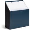 SMD70211 - 1/3 Tab Cut Letter Recycled Expanding File, 8 1/2" x 11", 7/8" Expansion, 12 Pocket(s), Top Tab Location, Assorted Tab Position, 11 Divider(s), Navy, Tear Resistant, 10% Recycled, 1 Each