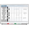 QRT33704 - Matrix 15-employee In/Out Board, 16" Board Height x 23" Board Width, White Natural Cork Surface, Magnetic, Durable, Silver Frame, 1 Each