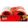 MMM37504RD - Commercial-Grade Shipping/Packaging Tape, 54.60 yd Length x 1.88" Width x 3.1 mil Thickness, 3" Core, Clear, Synthetic Rubber Resin, Rubber Resin Backing, Dispenser Included