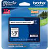 BRTTZE221 - TZe Laminated Tape Cartridge, x 3/8" Width, Roll, Rectangle, White, Polyethylene Terephthalate (PET), Polyester Film, Water Resistant, Laminated