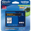 BRTTZE334 - TZe Laminated Tape Cartridge, 1/2" Width, Black, Laminated, Water Resistant, Grease Resistant, Grime Resistant, Temperature Resistant, 1 Each